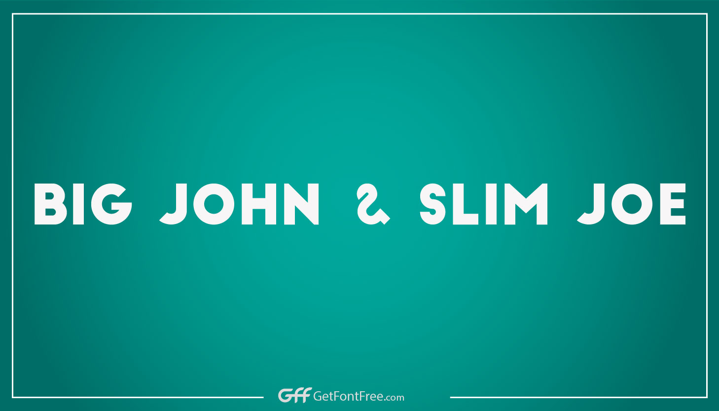 Big John Slim Joe Font