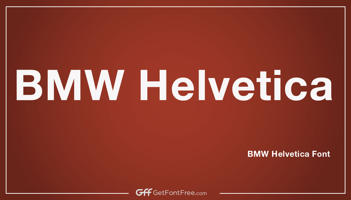 The BMW Helvetica Font is a custom typeface created by the German car manufacturer BMW for use in their branding and marketing materials. The font is based on the popular Helvetica typeface but has been modified to include certain unique characteristics that are specific to the BMW brand. The font is used in a variety of applications, including advertising, brochures, and on the company's website.
