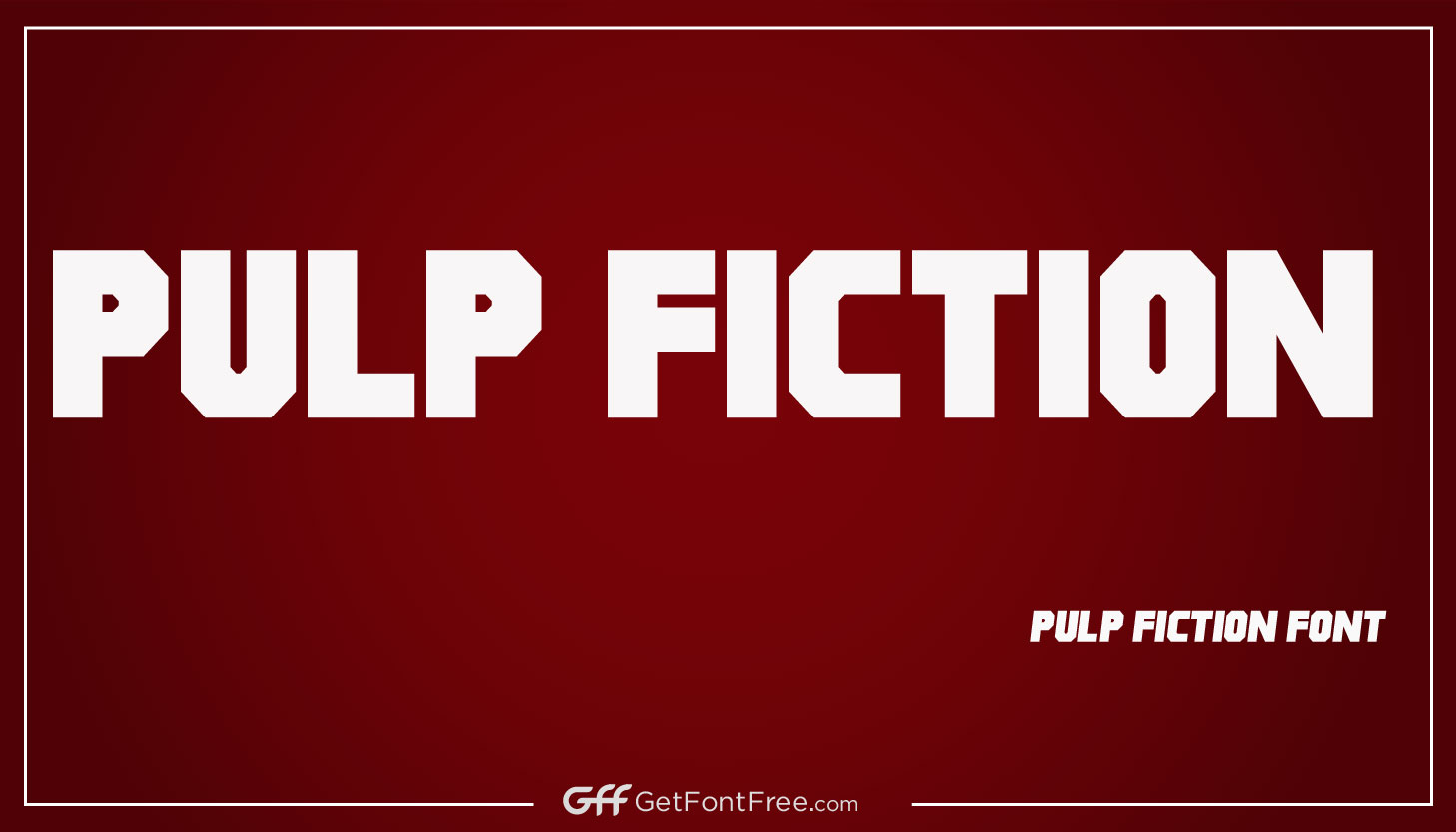 The font used in the title of the movie "Pulp Fiction" is called "Eurostile Bold Extended." It is a sans-serif typeface designed by Alessandro Butti in 1962 and has since become a widely popular font. It has been used in many other movies, TV shows, and print media, as well as on the web. This bold and modern font adds a unique and stylish touch to the title of the classic film. The characters are strong and striking, making it an excellent choice for a movie with such a memorable and iconic title.