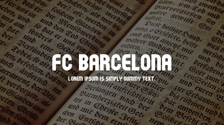 barcelona font