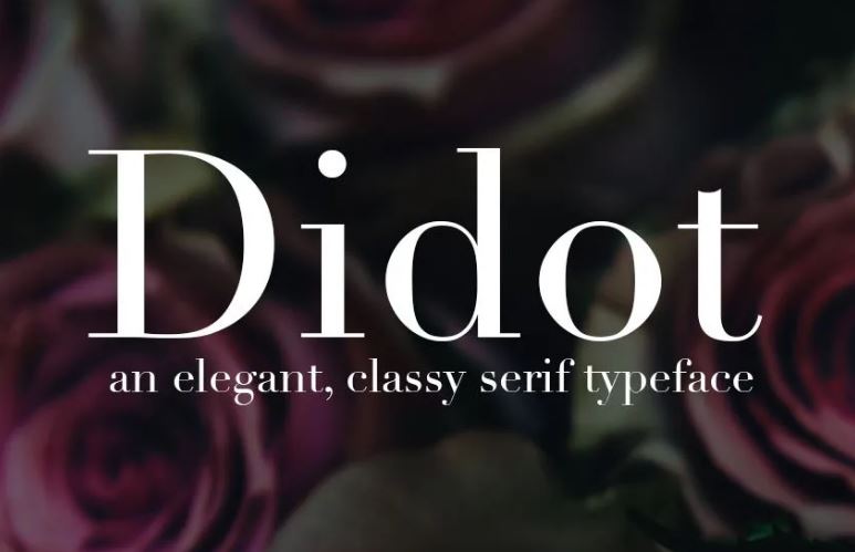 Didot Font is a serif typeface that was developed in France in the late 18th and early 19th centuries by the Didot family of printers and typeface designers. The font is known for its elegant, refined appearance and is often used in formal or high-end printed materials such as books, magazines, and invitations.