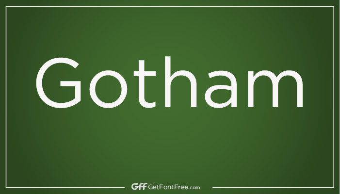 Gotham Font is a typeface designed by American type designer Tobias Frere-Jones in 2000 for the Hoefler & Co. type foundry. It is a sans-serif typeface inspired by the vernacular lettering found on signs, buildings, and billboards in New York City. Gotham was originally commissioned by GQ magazine for their use in headlines and has since become one of the most popular and recognizable typefaces in the world, used by countless brands and organizations across a wide range of media.