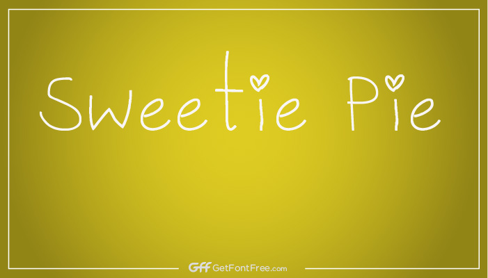 Sweetie Pie Font is a whimsical and playful typeface that is perfect for creating designs related to children, candy, and fun. It was created by Emily Spadoni, a designer and lettering artist based in the United States. The font features rounded, bubbly letterforms with a hand-drawn style, giving it a playful and charming character.