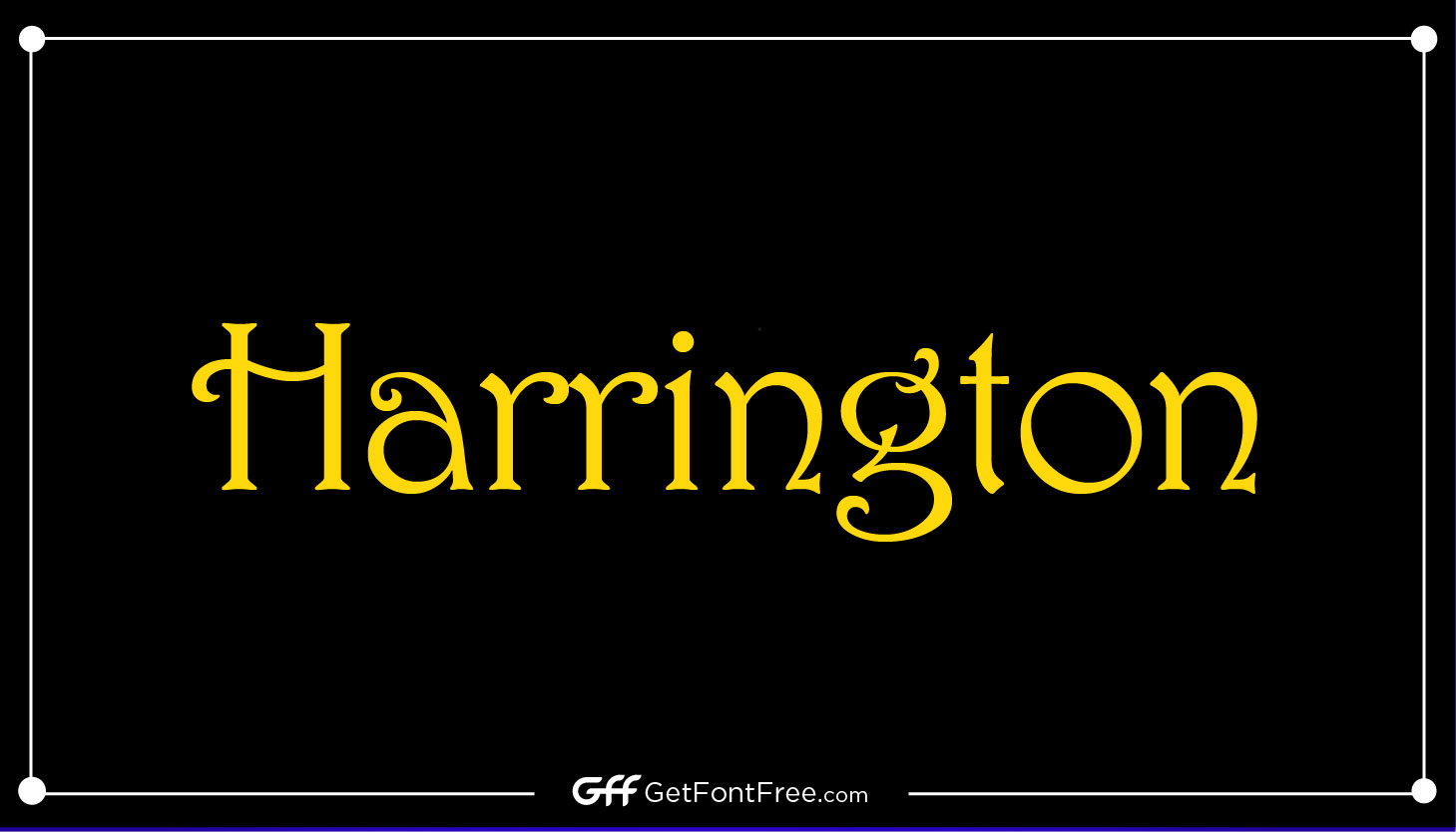 Harrington Font