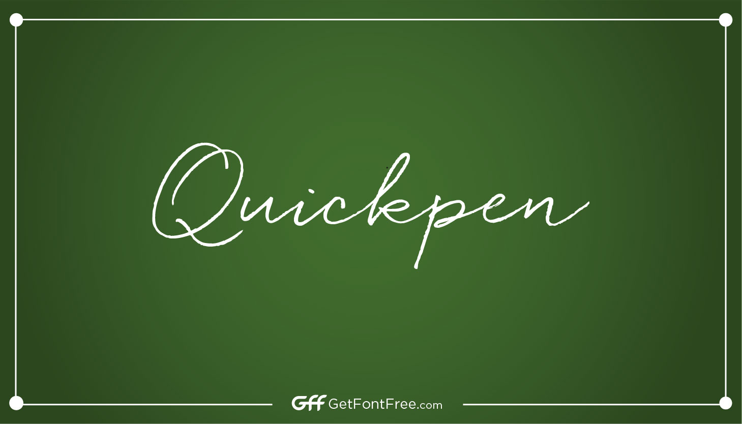 Quickpen Font
