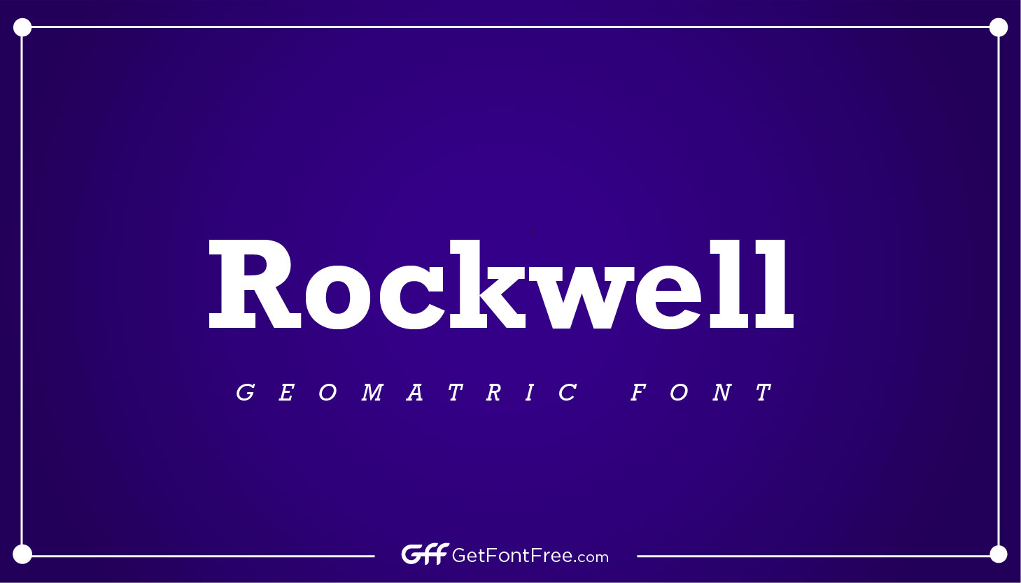 Rockwell Font