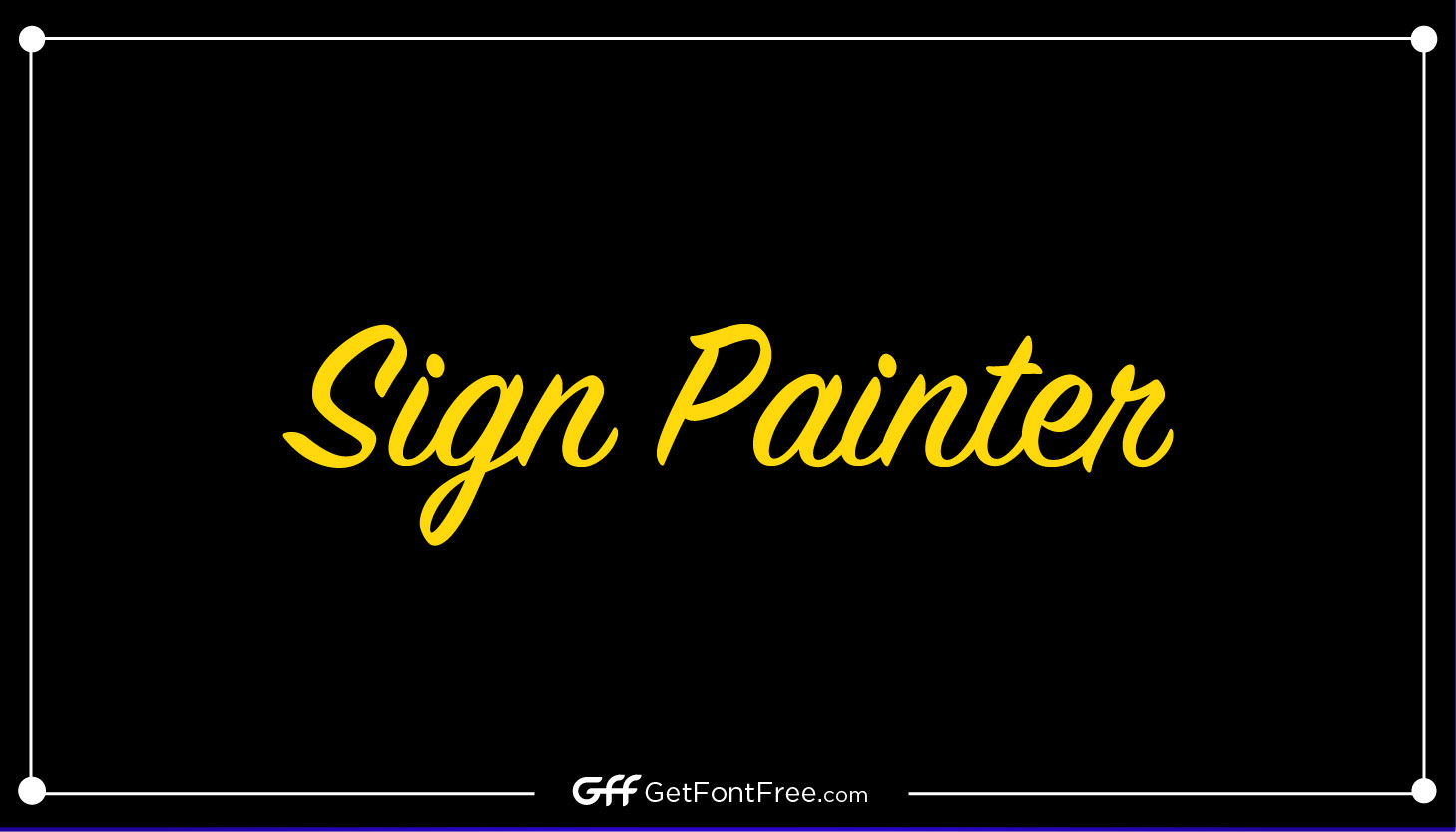 Sign Painter Font