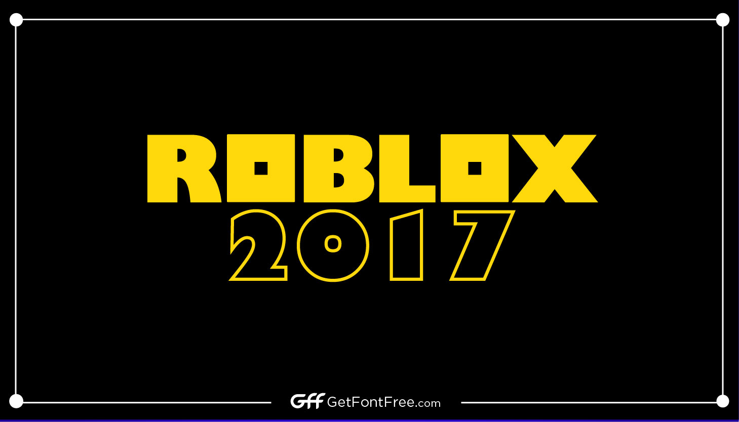 Roblox Font