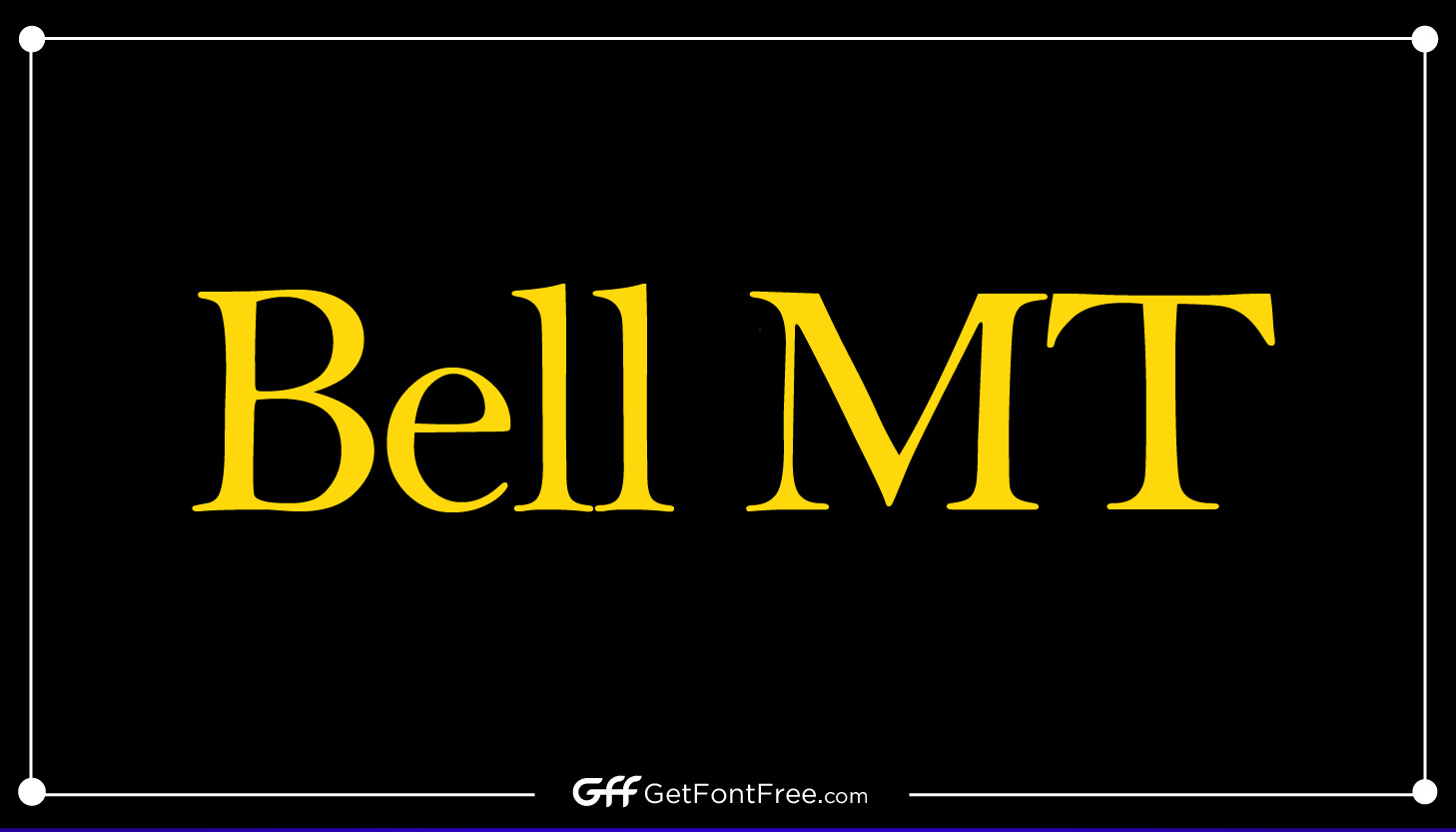 Bell MT Font