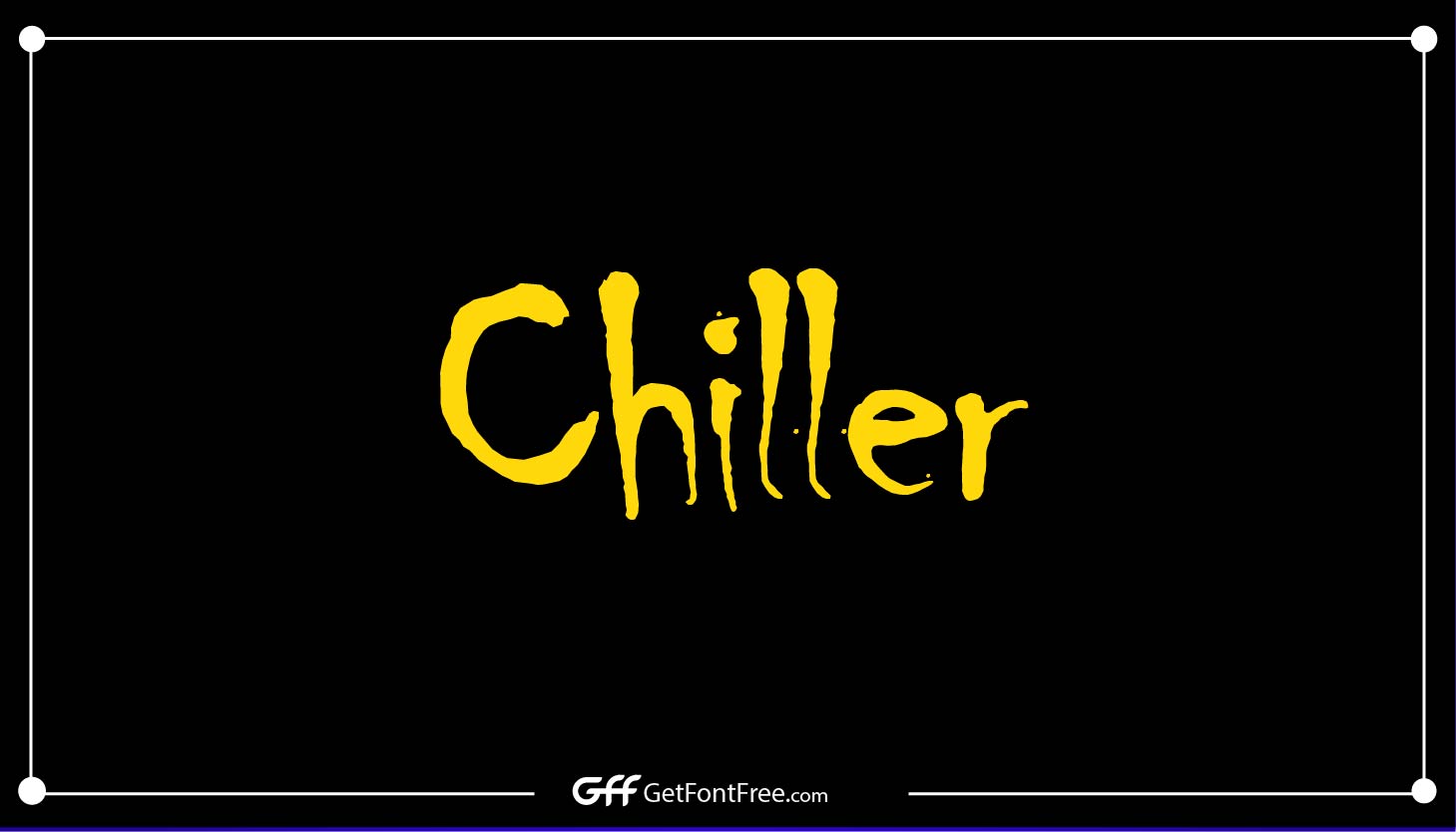 Chiller Font