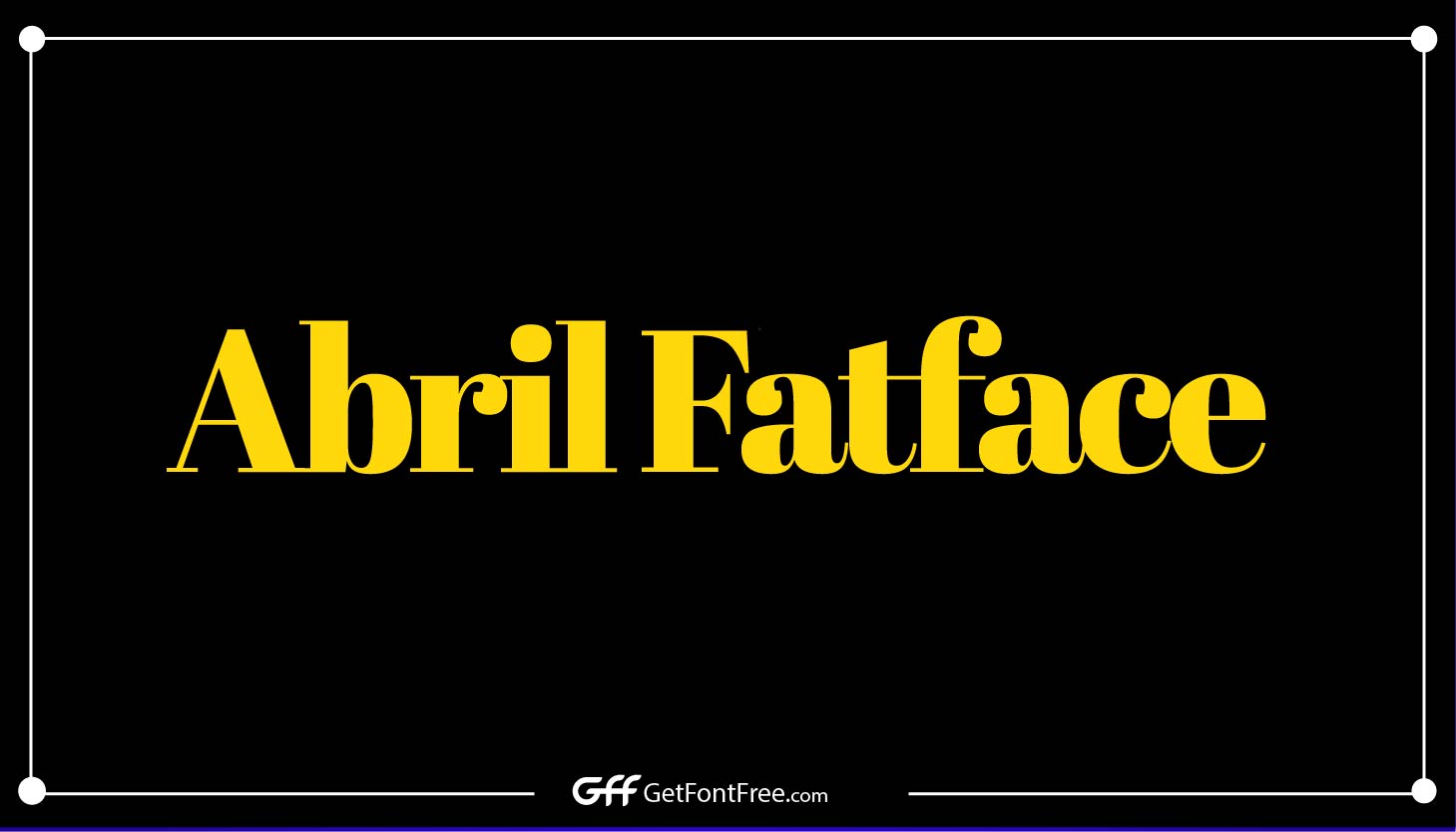 Abril Fatface Font