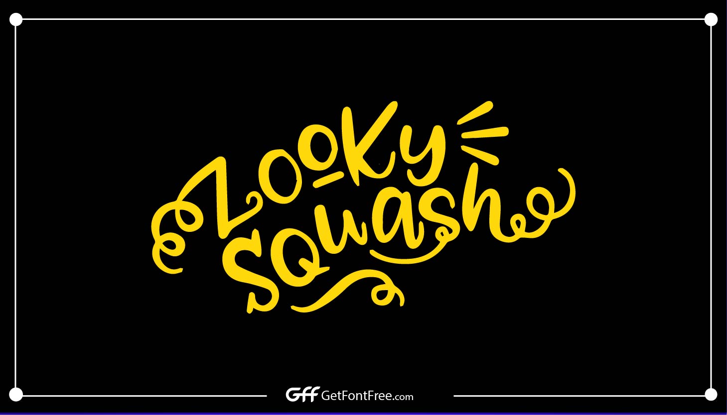 Zooky Squash Font