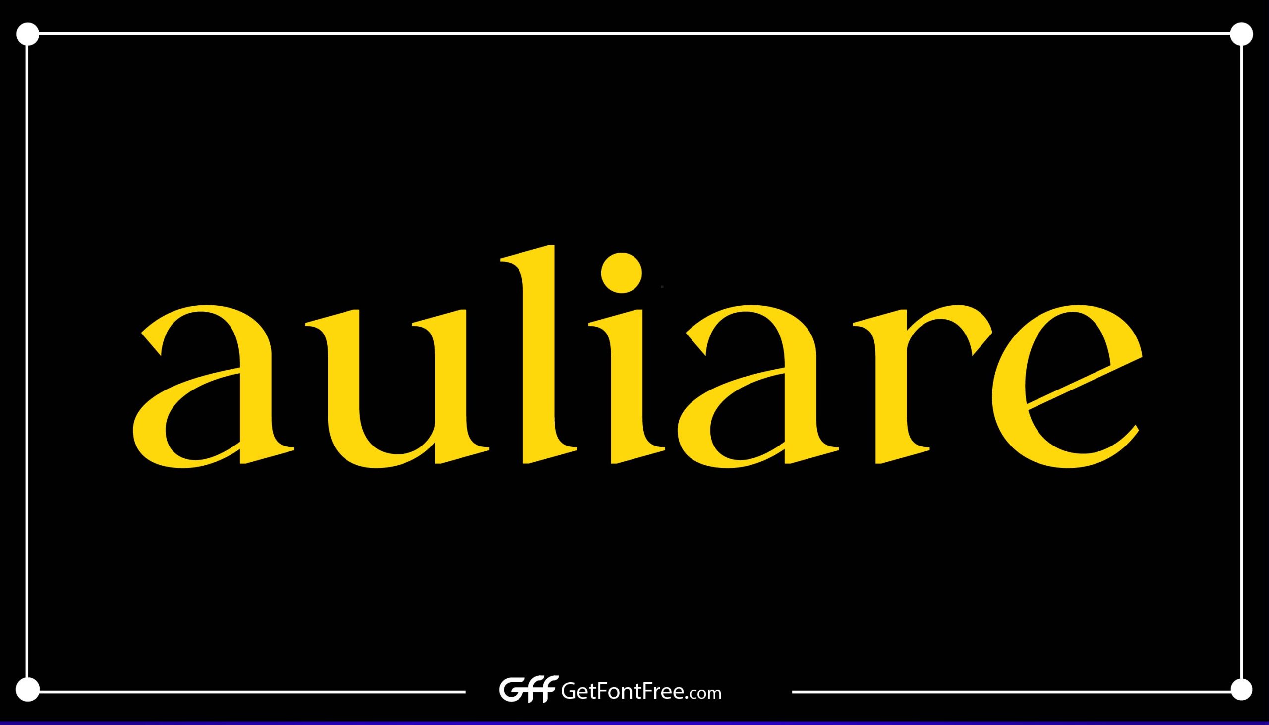 Auliare Font Free Download