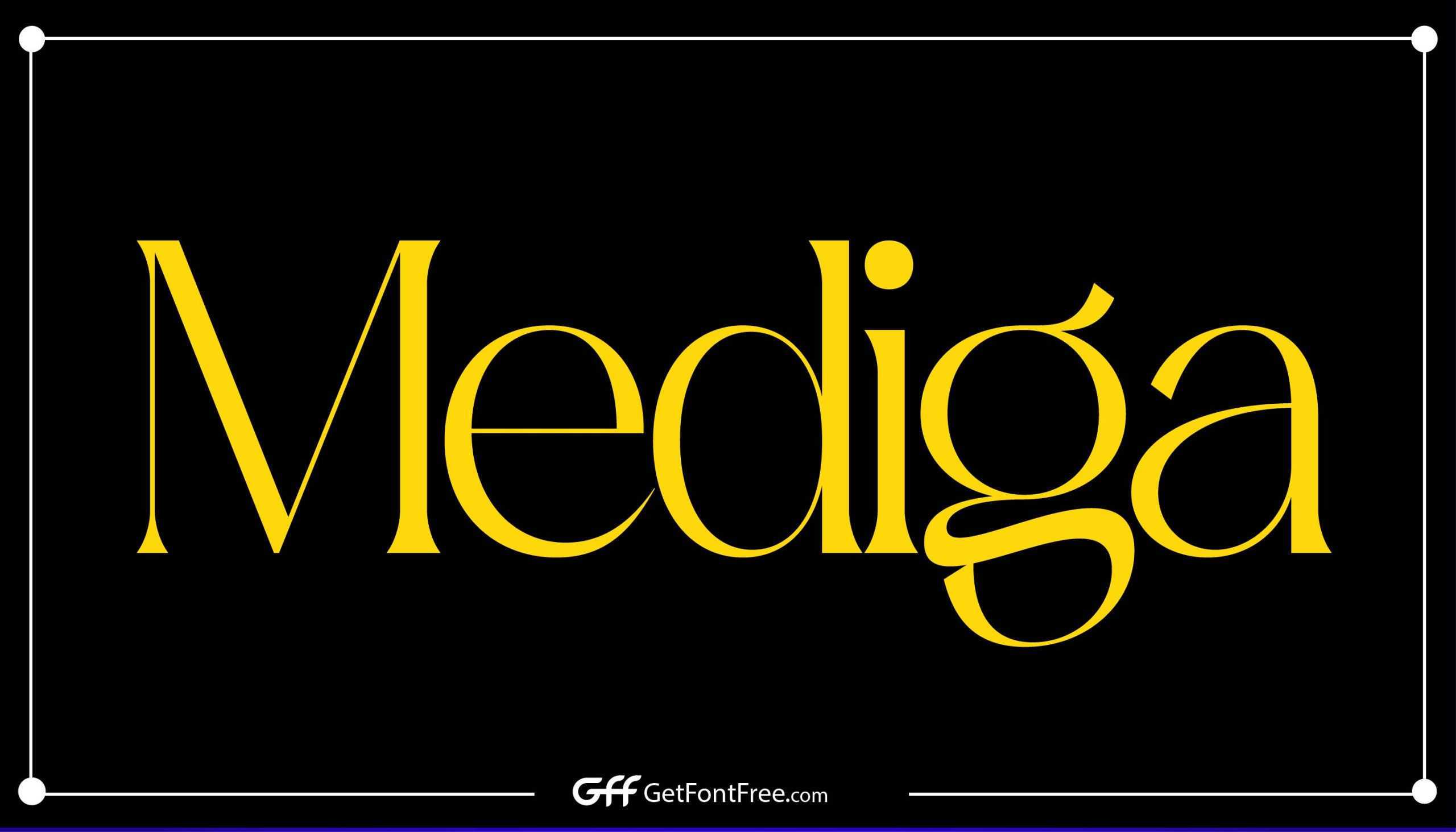 Mediga font Free Download